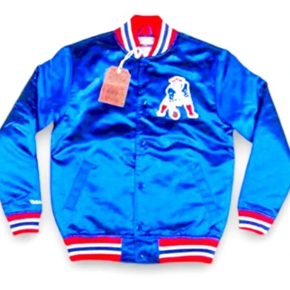 Mitchell & Ness Other - Mitchell & Ness New England Patriots Lightweight Satin Full-Snap Jacket size L